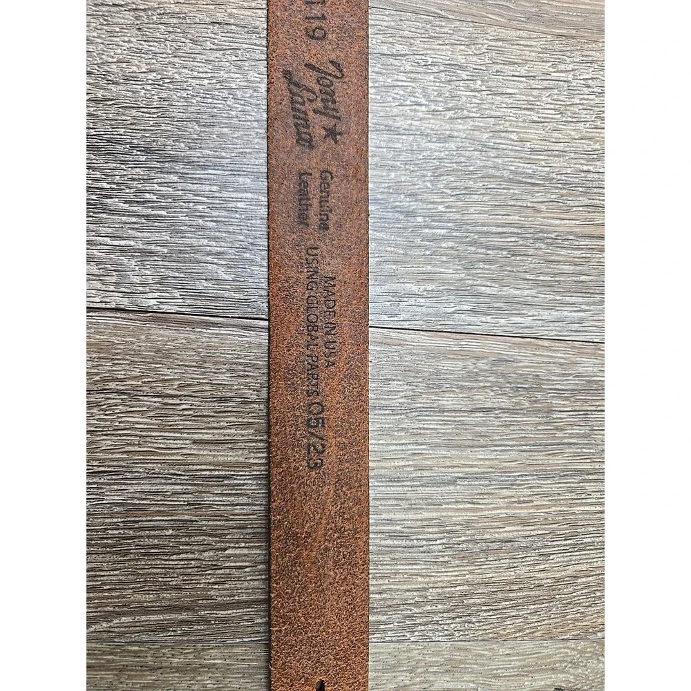 NEW - Tony Lama Leather Belt Little Texas C60119 Youth Size 20 Brown Embossed